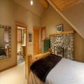 Luxury Chalet Bedroom with Fireplace