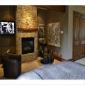 Luxury Chalet Bedroom Fireplace