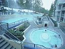 Heated pool and hot tub to relax in after a ski day