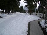 Private heated sidewalk to the ski hill (20ft)